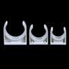 200Pcs White U-Shaped Clamp For Conduit Leak-Proof Water Pipe Securement Hose Brackets With 16/20/25Mm Inner Diameter