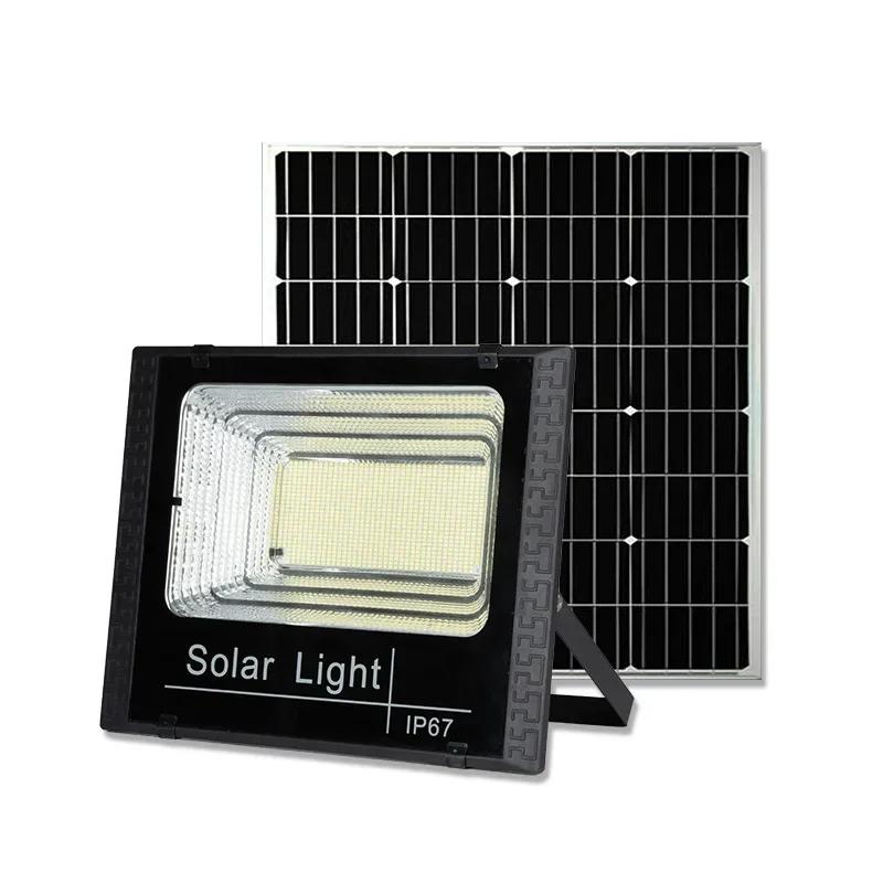Outdoor Waterproof Reflector Solar With Remote Control Solar Flood Lights 50w 100w 200w 300w 500w LED Solar Powered Spotlight