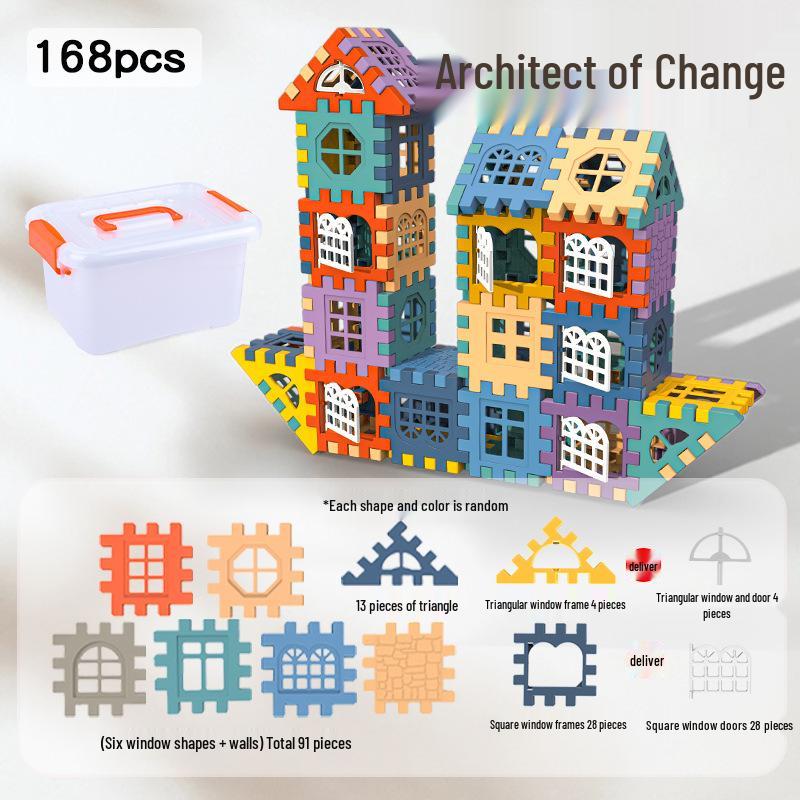 Large Particle Interlocking Building Blocks for Children - Pretend Play Construction Toy for Boys