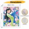 Disney Mulan Oil Painting Kit, Hand Painting Canvas DIY Home Decor Art Gift