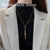 Fashion 925 Sterling Silver/Gold-Plated Tassel Pendant Necklace for Women - Charm Jewelry Gift