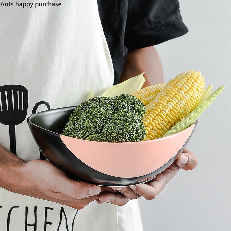 Ceramic Plate Dinner Plate Dishes Fruit Tray Salad Bowl Soup Bowl Noodle Bowls Dessert Plates Snack Tray Decorative Tableware