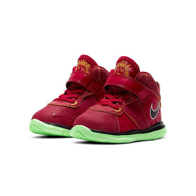 Nike LeBron 8 TD Empire Jade Baby-Sneakers Rot Gym-Rot Gurke-Ruhig DH3240-600