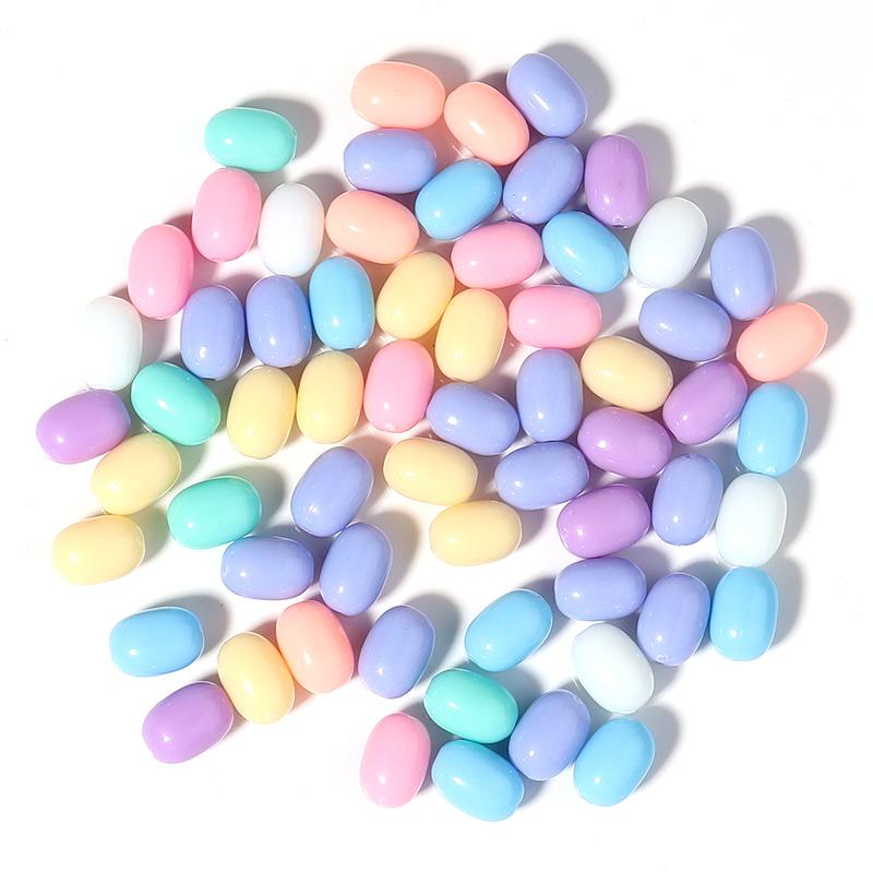 Colored Acrylic Loose Beads Various Shapes Round Square Mixed Spacer Bead Handmade Charm Jewelry Bracelets Necklace Supplies