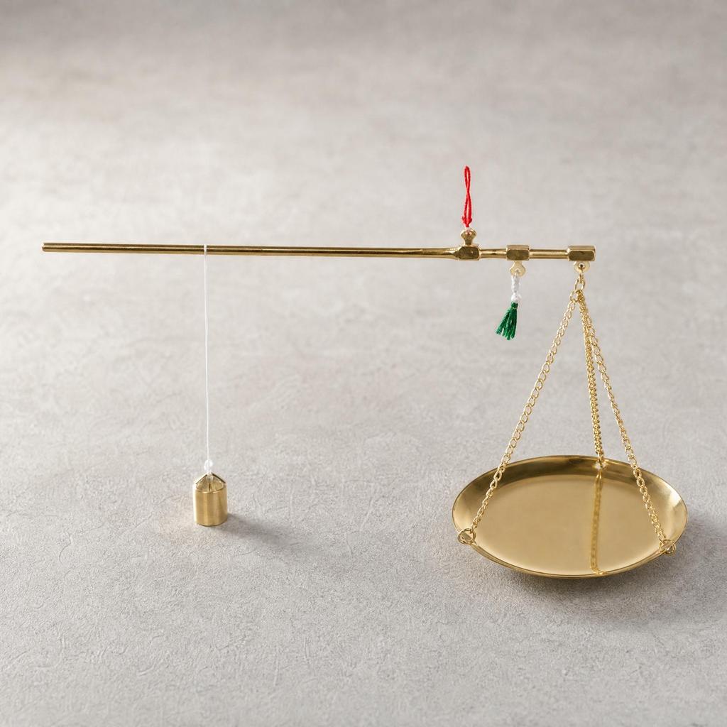 Handmade Copper Balance Scale Manual Graduated Beam Long-Lasting
