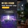 Outdoor LED Solar Mosquito Killing Lamp Waterproof 2 IN 1 Ultraviolet Electric Shock Mosquito Killing Induction Garden Lamp