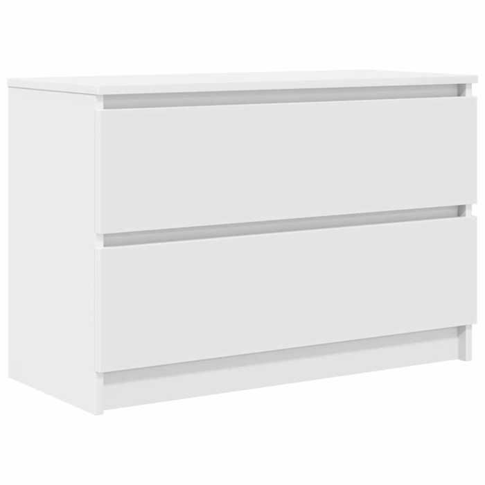 VidaXL Meuble TV blanc 80x35x54 cm bois d'ingénierie, banc tv, meuble hifi, centre de divertissement, buffet tv, meuble 861787