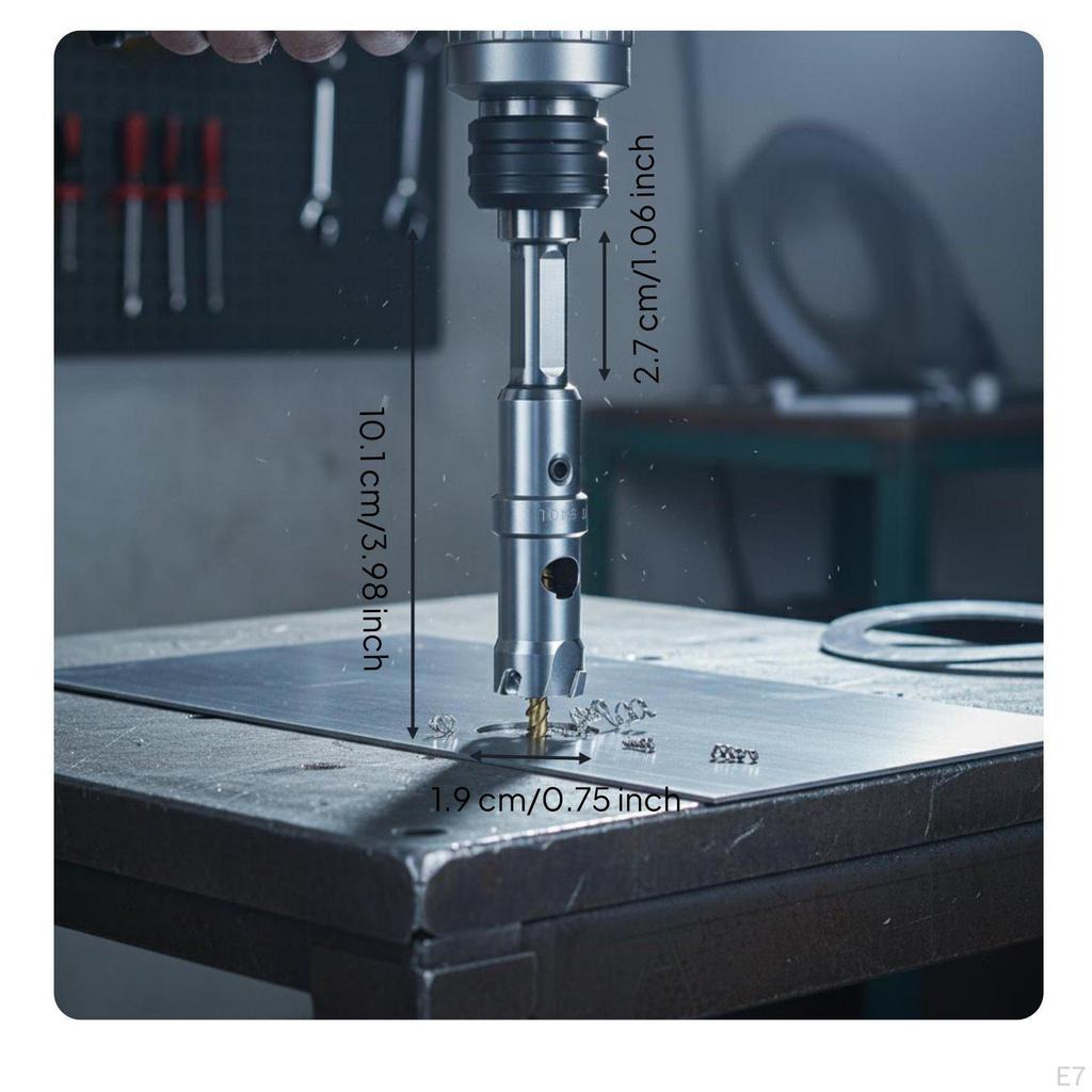 Alloy Bit Swift Metal Hole Cutter MultiMaterial Power Tool Accessory for Metalworkers, DIY