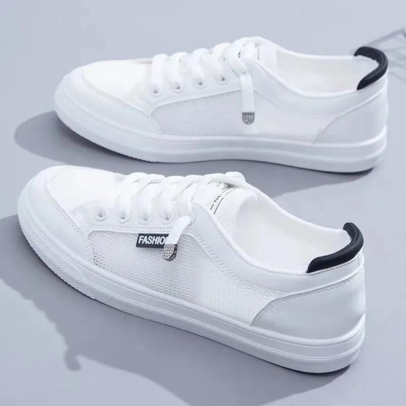 Fashion Little White Shoes Women's Spring/Summer New Mesh Shoes Breathable Mesh Versatile Thin Casual Thick Sole Shoe