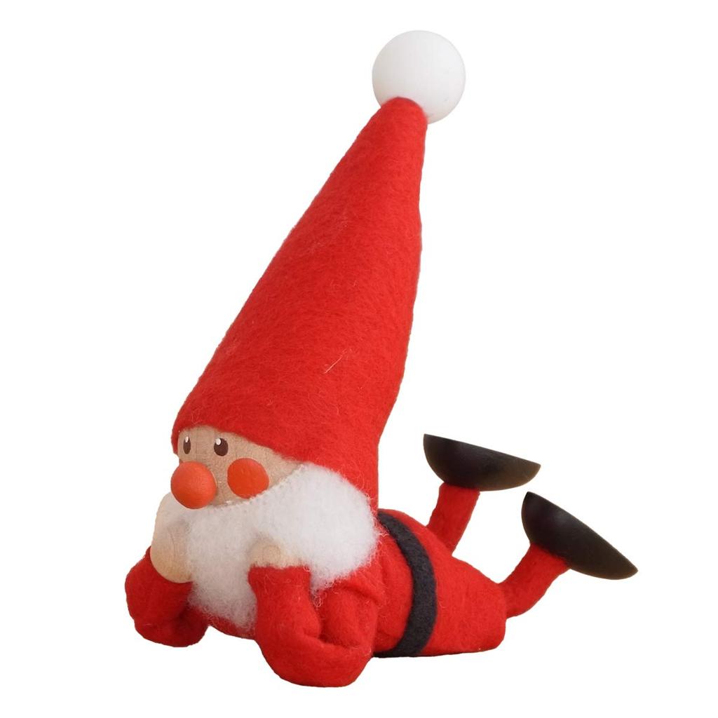NORDIKA nisse Christmas Wooden Doll Santa (Reclining (Red))