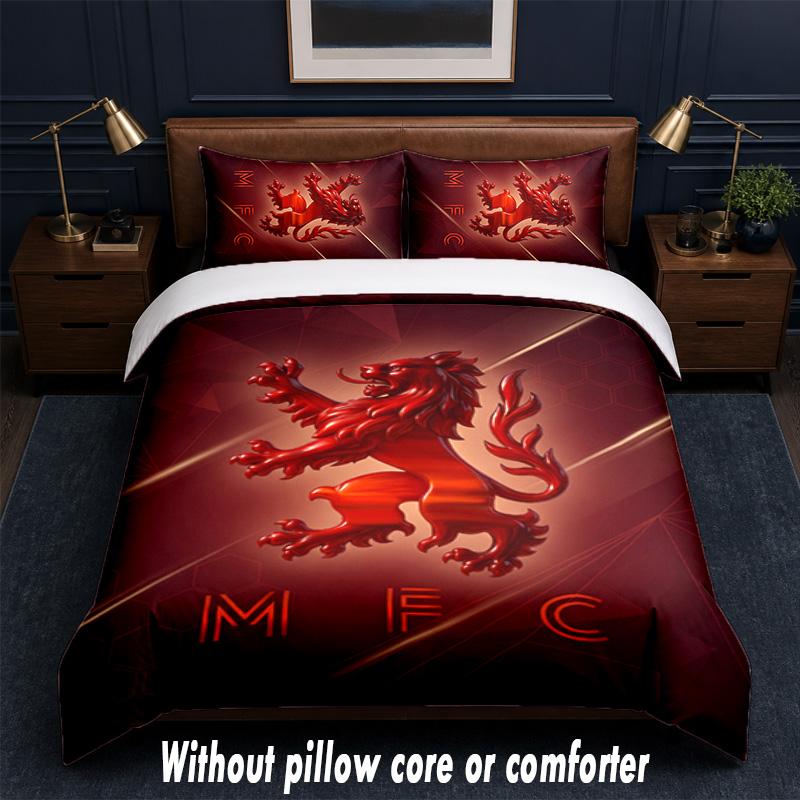 Set Biancheria da Letto Design Middlesbrough 1 Copripiumino + 2 Federe Morbido Traspirante Biancheria da Letto per la Casa
