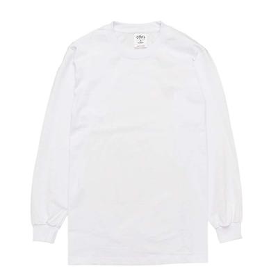 Schweres, langes, dickes Shaka Wear-T-Shirt, einfarbig, oz, langärmlig, große Größe, stylische Street Fashion, weiß [Shaka Wear], 7,5 Herren-T-Shirt