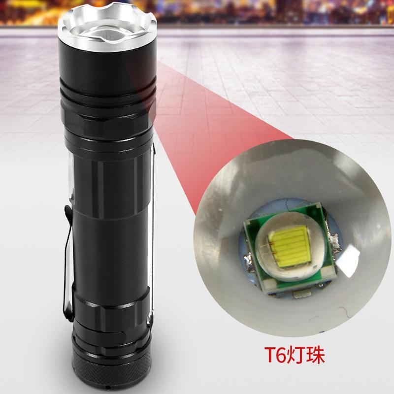 Powerful LED Flashlight with Magnet Portable Auto Repair Light 18650 Rechargeable Flashlights Waterproof Torch with Side Light
