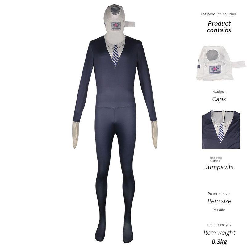 Halloween Jumpsuit Skibidi Toilet Game Cosplay Costume Toilet Man Monitor Man Audio Man Jumpsuit Cameraman Jumpsuit 130