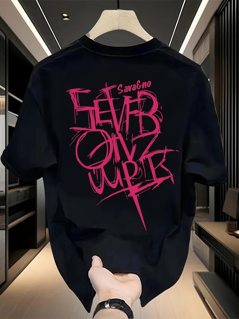 Mens Heavyweight 100 Cotton Graphic Tshirt Lightweight and Breathable Comfortable Casual Wear Trendy Machine Washable
