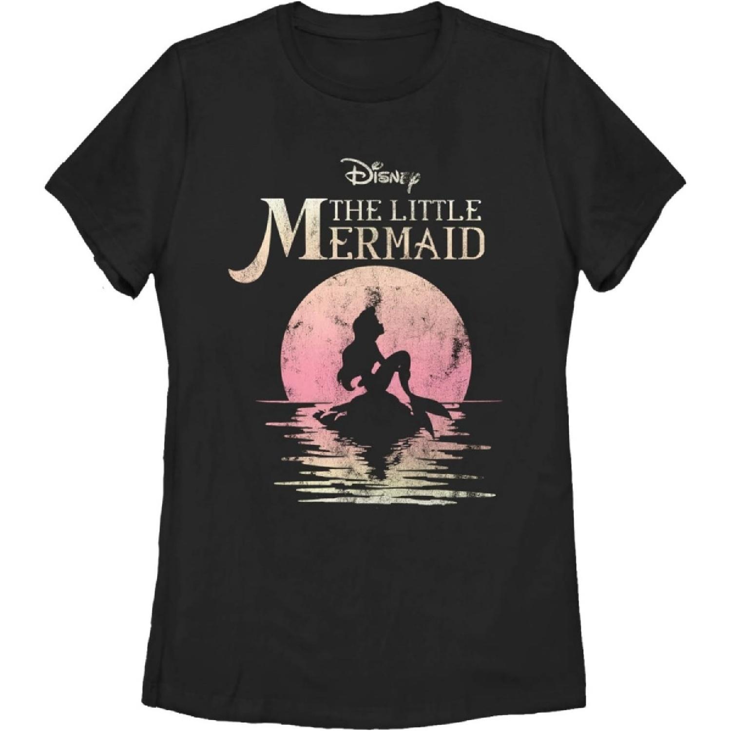 Женская футболка Fifth Sun с Ариэль из «Русалочки» на закате S