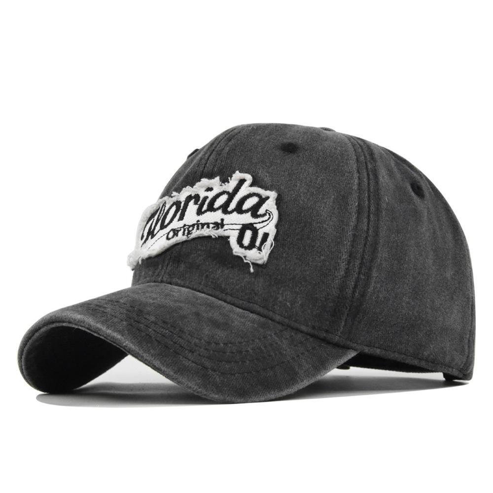 Retrostereo f lorida embroidered baseball cap patch distressedstereoembroider peaked cap sunshade adjustable
