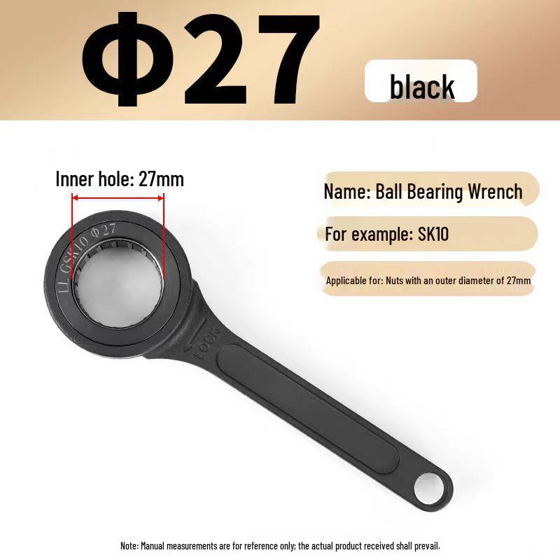Ball Bearing Wrench for CNC Tool Holder SK/GER Nut Sizes 10-25mm