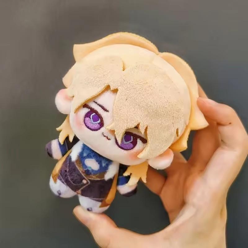 Spiel Honkai: Star Rail Aventurine Plüschpuppe Niedliches Q-Version Kuscheltier Weiches Sammler-Plüschtier Schlüsselanhänger Spiel-Fans Tasche Anhänger beige