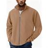 Men's Velvet Warm Jacket Loose Autumn and Winter  Water Ripple Sweatshirt