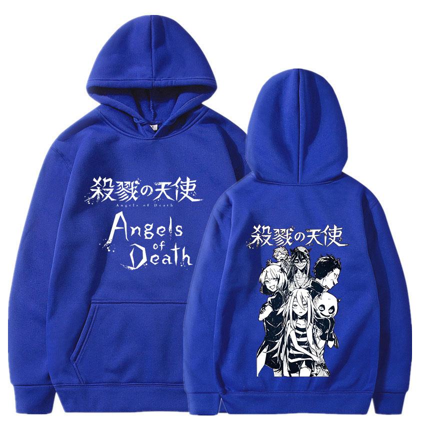 Anime Angels of Death Hoodies Cool Caroon Rache Gardner Isaac Foster Graphic Streetwear Harajuku Couple Sweatshirts Pullover Unisex