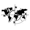 Metal World Map Wall Art Metal Compass Design Wall Decor Decorative Hanging Earth Travel Art Adventure Wall Hanging Art
