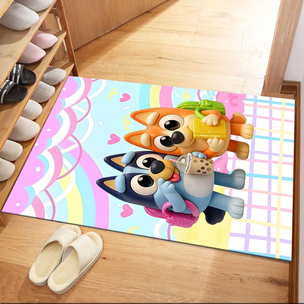 Lovely Bluey Square rugs are a great choice for living rooms, bedrooms, home décor, and as gifts