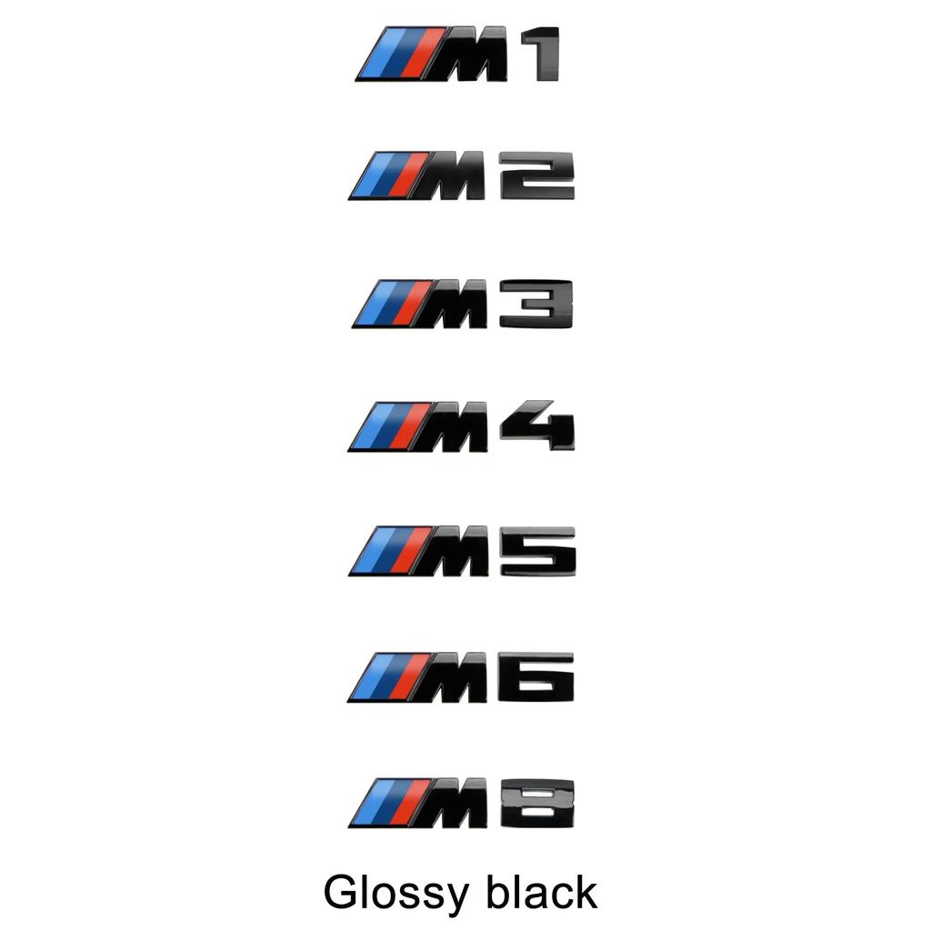 BBJX7 3D Rear Trunk Emblem Badge Logo Car Sticker BMW E46 E60 E64 F10 F20 F30 F06 F12 F13 E90 E92 E93 F80 F82 F87 M1 M2 M3 M4 M5 M6 M8