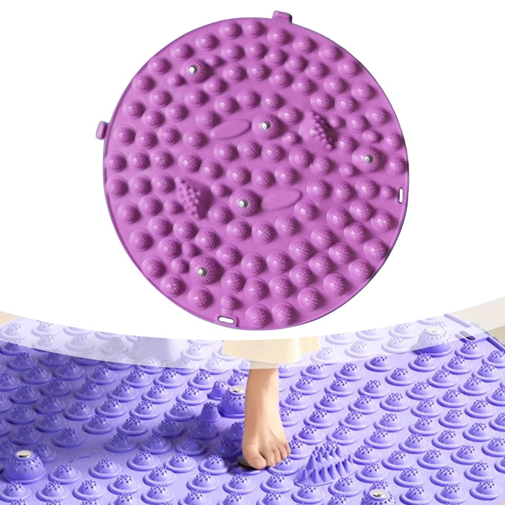Portable Foot Massager Mat Feet Relaxation Pad Walking Acupressure Toe Plate for Home Use Women Men Compact Stress Relief
