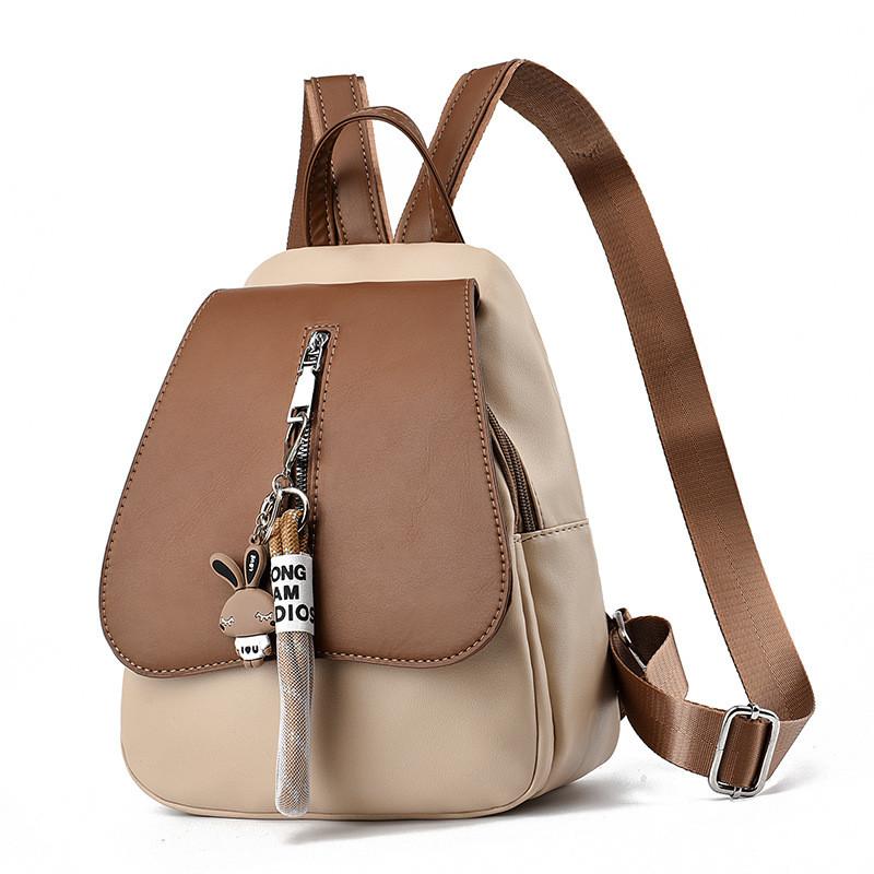 Trendy Colorful Large Capacity Backpack For Women Stylish Chic Durable Pu Material