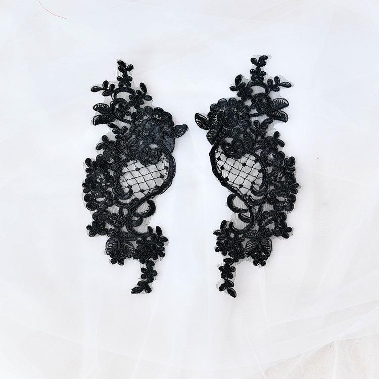 Lace Car Bone Silver Thread To Lace Applique Clothing Accessories, Handmade Diy Wedding Shoes Dress Materials