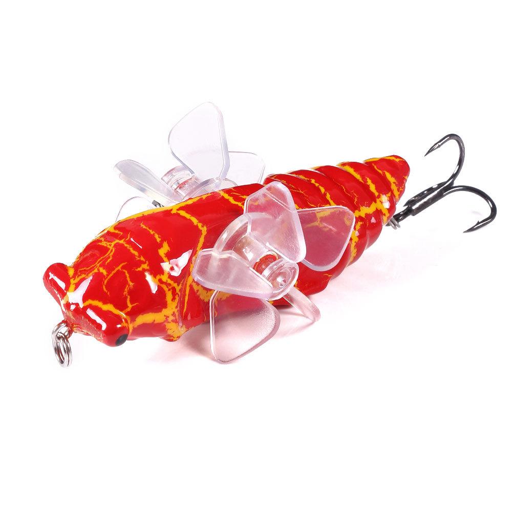 Insect Bionic Lure Bait15.5g7.5cmSurface Casting Vibration Sinking Bait for Freshwater and Saltwater Universal Bass and Mandarin