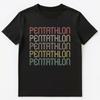 Retro Style Pentathlon Unisex T-Shirt