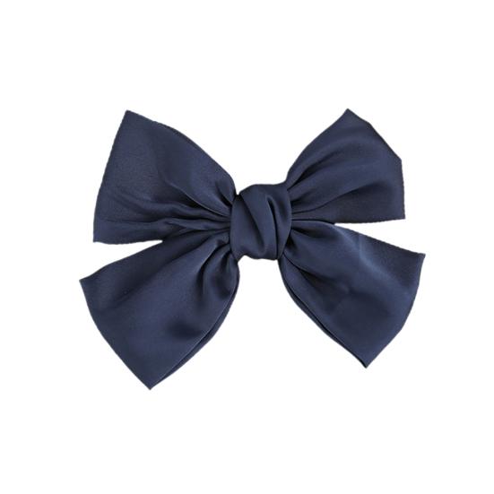 Sweet Women Girls Solid Color Large Bowknot Hairpin Hair Clip Headwear Accessory