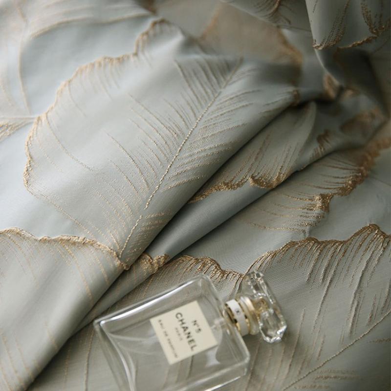 

Роскошные шторы для гостиной, окна, спальни, бежевые, с тиснением, сусальное золото, элегантные Rod pocket-W100cmxH250cm