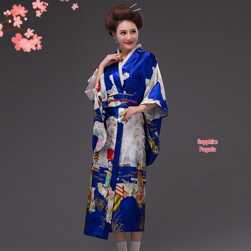 Japanischer Kimono in Übergröße: Traditionelles Damen-Performance-Kostüm & Kulinarische Uniform