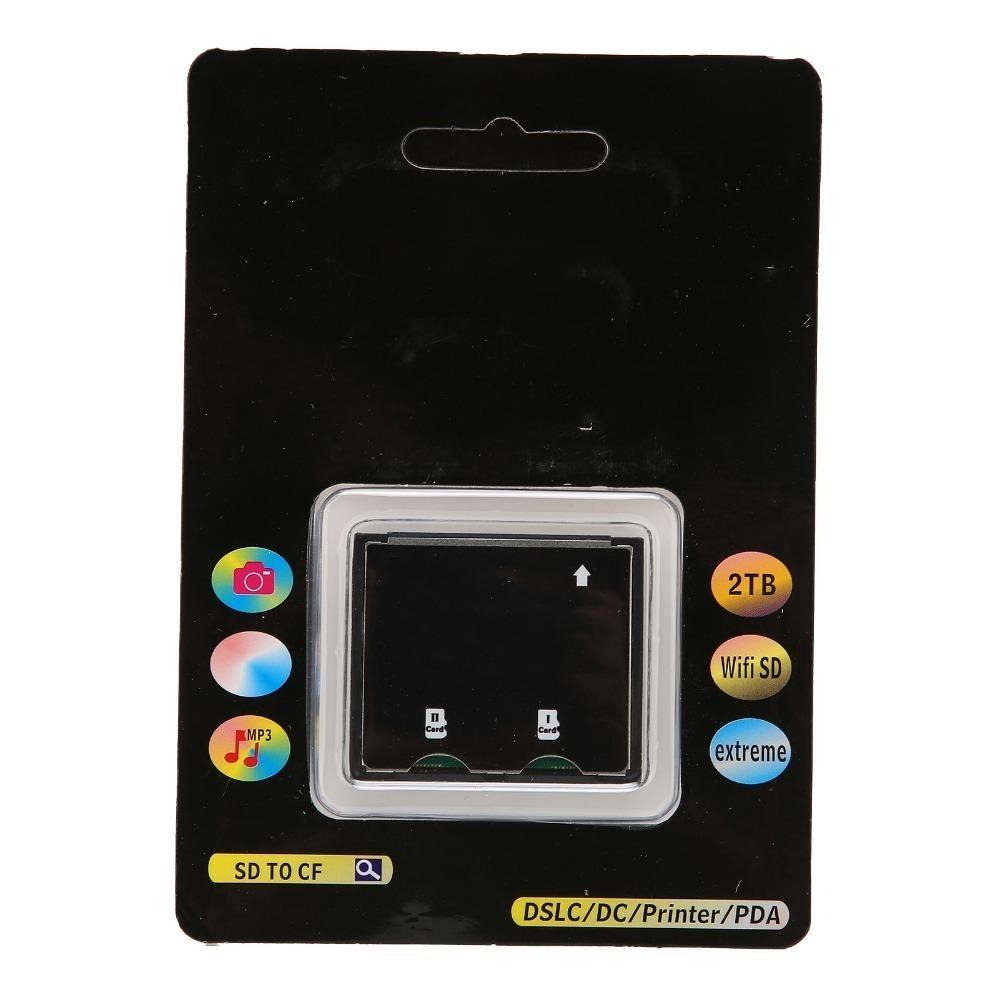Dual Slot XC to CF Adapter High Speed Camera Adapter  Memory Card Expansion Double Slot