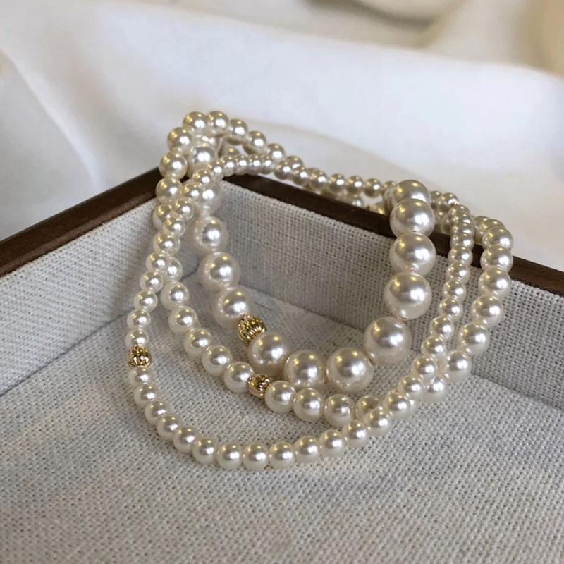 Exquisite Minimalist Pearl Beaded Bracelet for Women - High-End, Versatile, Fashionable Design
