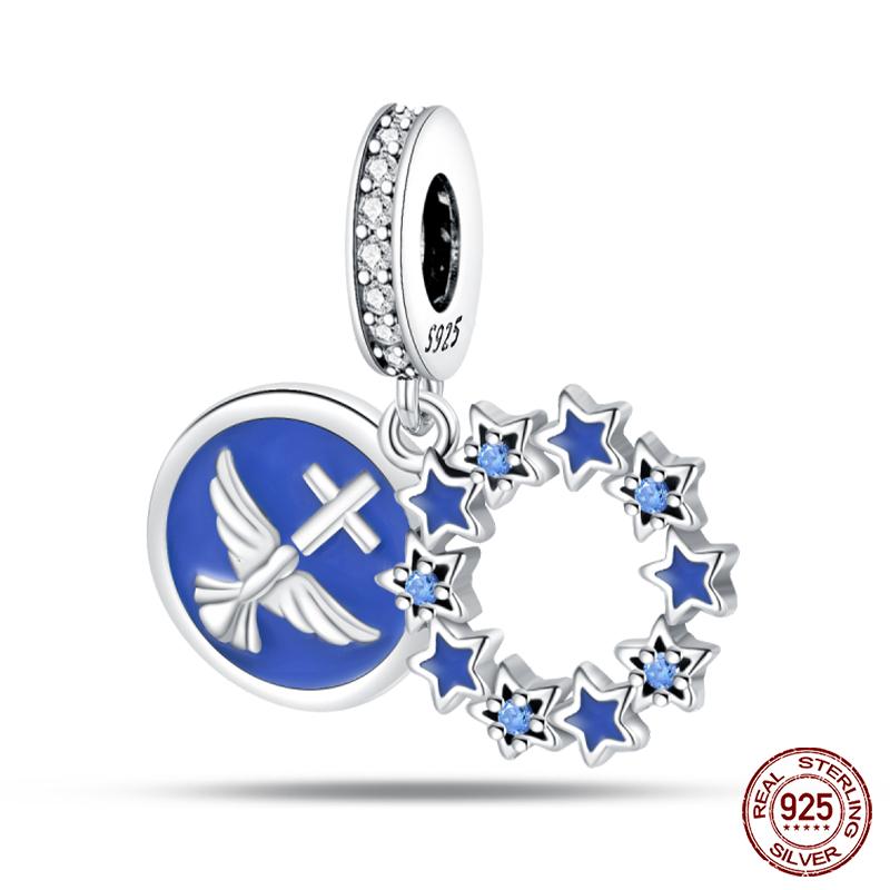 Copper Nossa Senhora Aparecida Dangle Charms Beads Fit Qikaola Original Bracelets Diy Jewelry Making For Women