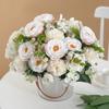 Simulation  Flower  Bouquet Romantic Round Rose Artificial Bouquet Wedding Home Living Room Interior Decoration Photo Props