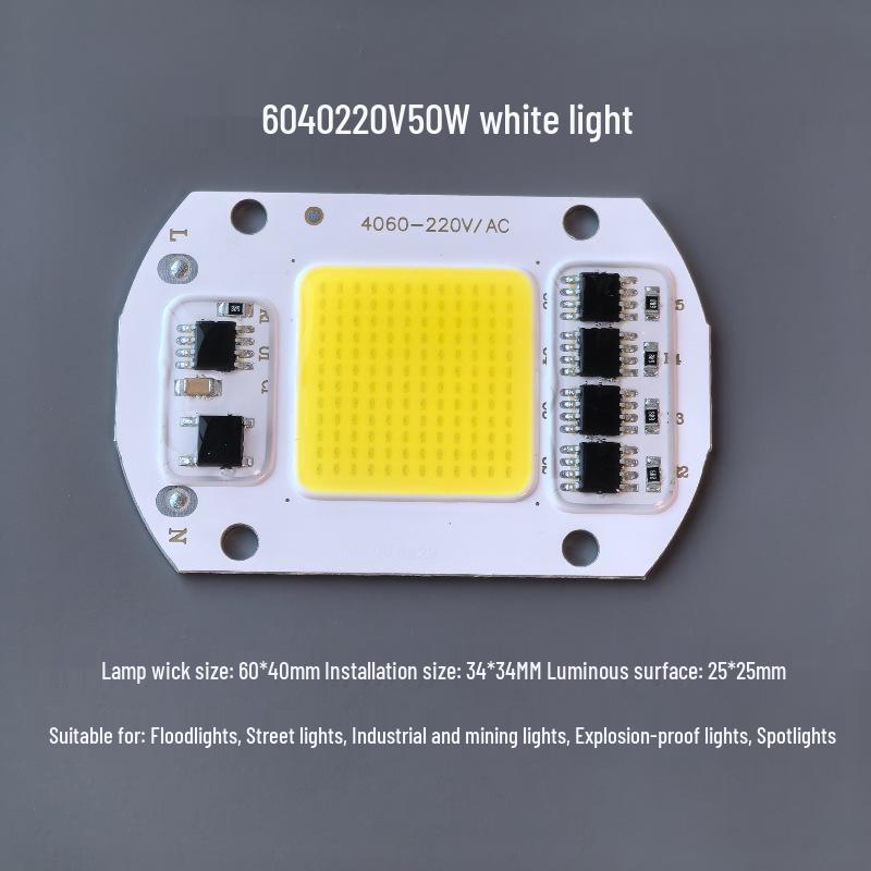 50W Driverless LED Street/Flood Light Chip, 220V
