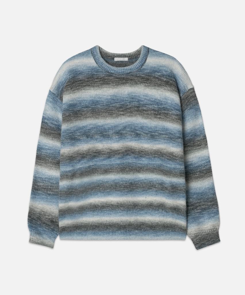 DRAW FIT Wool Gradient Round Pullover Knit [Light Blue]
