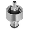 Stainless Steel Carbonation Cap with 5/16in Barb Ball Lock Type Fit Soft PET Bottle Beer Making