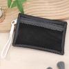 Simple Handle Nylon Makeup Bag Lightweight Reusable Portable Makeup Pouch Transparent Coin Purse Mesh Cosmetic Bag Lipstick