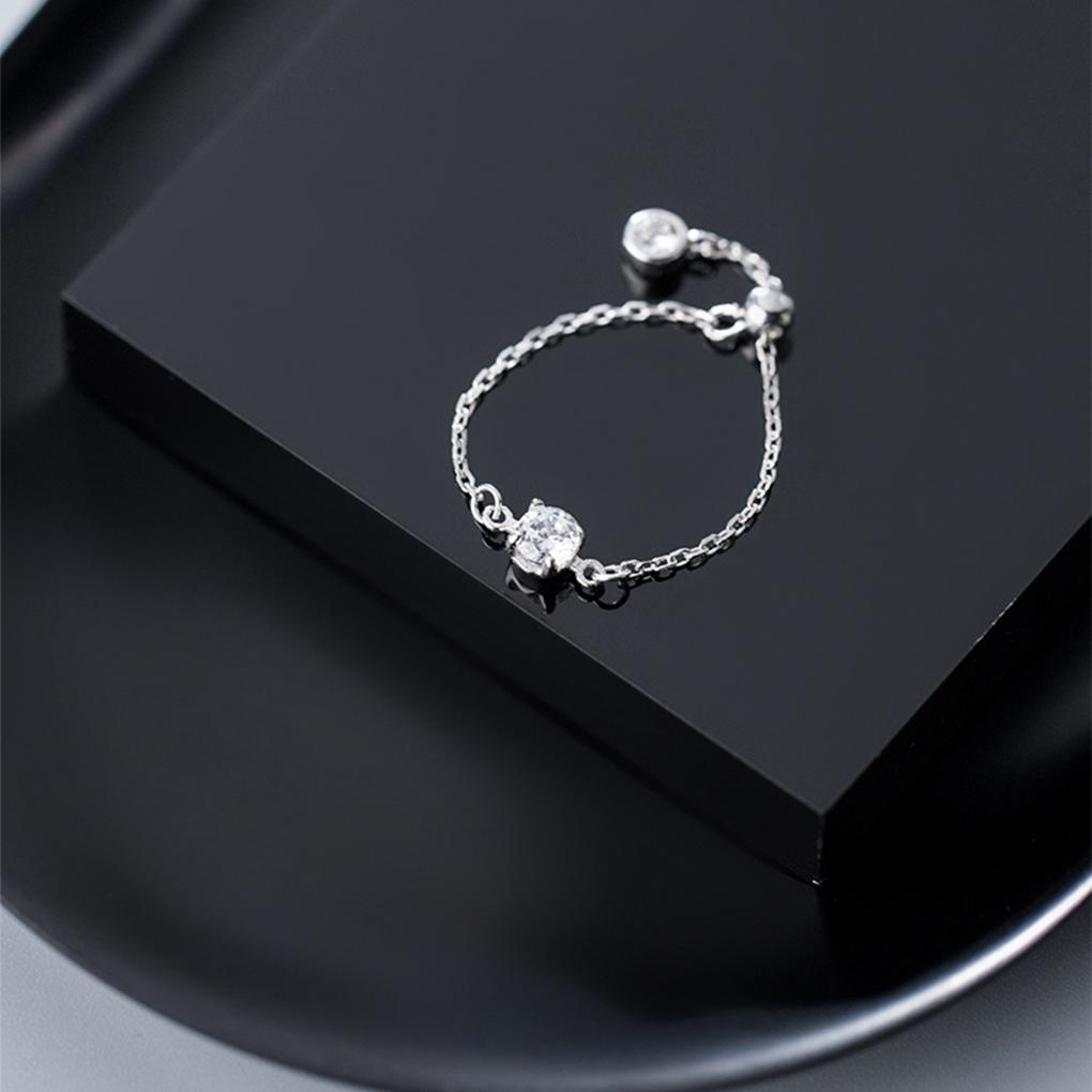 Women Opening Ring Flexible Decorative Silver Open Knuckle Jewelry Party Casual Art Stylish Hand Decoration DIY