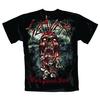 Slayer Men World Painted Blood Skull Short Sleeve T-Shirt, Black, XX-Large