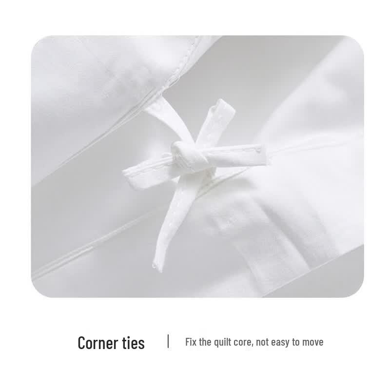 Minimalist Hotel Style 60-Count Cotton Sateen 4-Piece Bedding Set