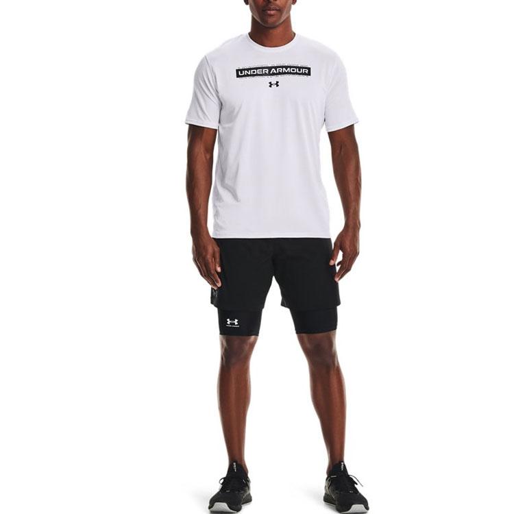 Under Armour Vent Casual Trainings Rundhals Locker Atmungsaktiv Leicht Kurzarm T-Shirt Herren Oberteile Weiß 1365216-100