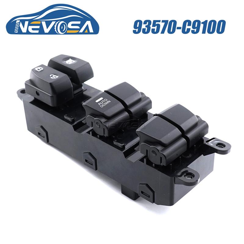 NEVOSA 93570-C90004X 93570-C91004X 93570-C92004X Master & Rear Power Window Switch Button For Hyundai IX25 Creta 2014
