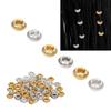 50pcs Zinc Alloy Hair Dreadlocks Rings Gold Silver Hair Beard Decoration Rings DIY Jewelry Accessories